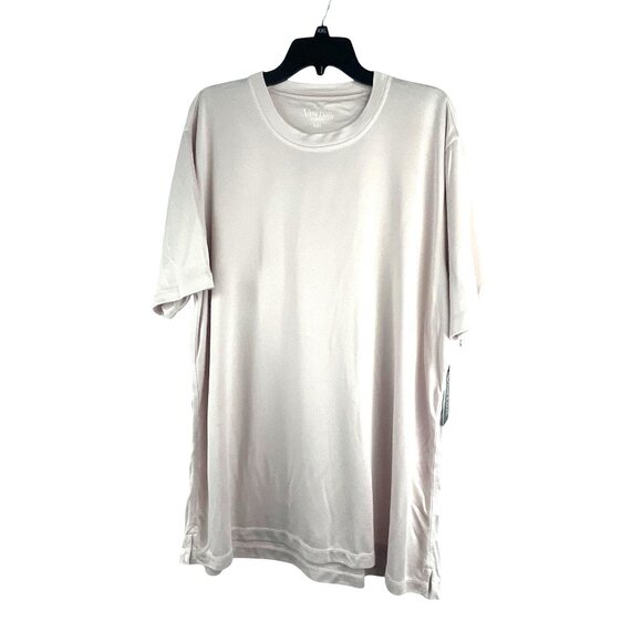 Visitor Premium Men's Solid Poly Crew Neck T-Shirt XXL Pastel Pink Short Sleeves - Picture 1 of 8